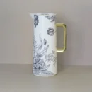 ترمس حفظ سوائل 1.0 لتر أسود بنقوش UV ولمسات ذهبية