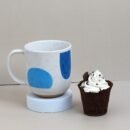 مج بورسلان مودرن بنقوش تجريدية – سعة 400 مل