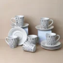 طقم قهوة من البورسيلين