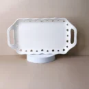 صينية تقديم بورسلان بمقابض – مقاس ٤١×٢٥ سم