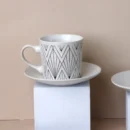 طقم تقديم تِي آند لاتيه مودرن – 12 قطعة بنقوش بوهيمية