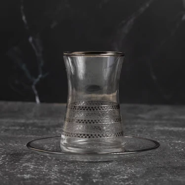 طقم تقديم شاي مجموعة موزاييك 12 قطعة كريستال (4)