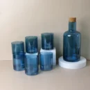 طقم جاك عصير مع 6 كاسات زجاجية سعة 1700 مل أزرق (3)