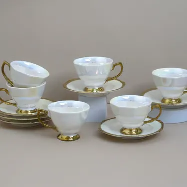 طقم فناجين قهوة تركية بون تشاينا 12 قطعة سعة 90 مل (2)