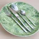 طقم معالق طعام فضي ستانلس ستيل 24 قطعة عيار 304 (2)