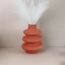 فازة زهور بوهيمية من البورسلان الحجري – ألوان متعددة