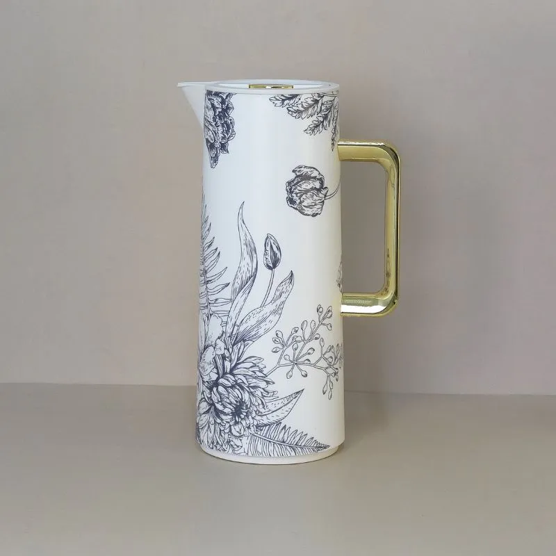 دلة شاي وقهوة حرارية بنقوش ملكية 1 لتر (1)